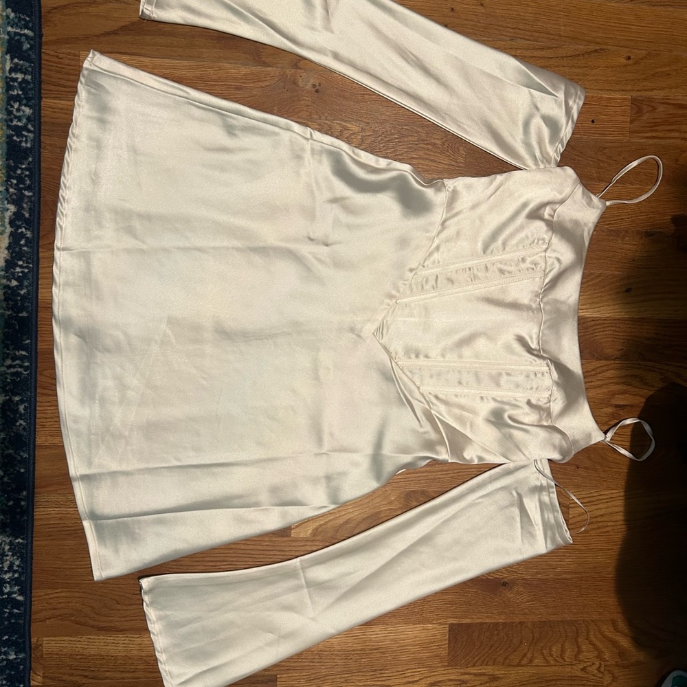 Satin, Short, Dress